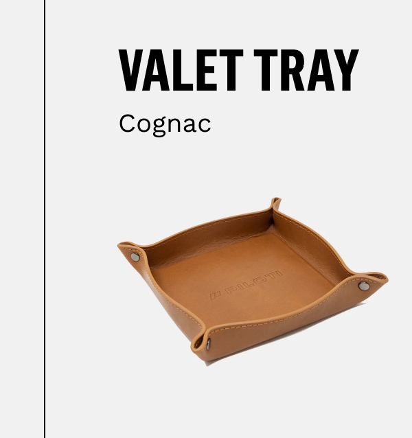 Valet Tray in Cognac 