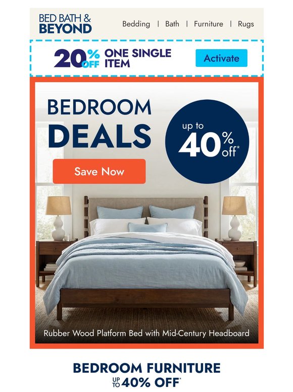 Up to 40% off bedroom essentials during the Semi-Annual Warehouse Sale