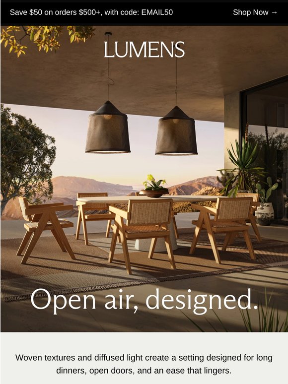 Designed for Life in the Open Air