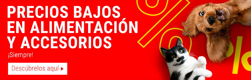 Precios bajos en alimentación y accesorios