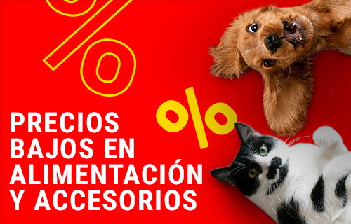 Precios bajos en alimentación y accesorios