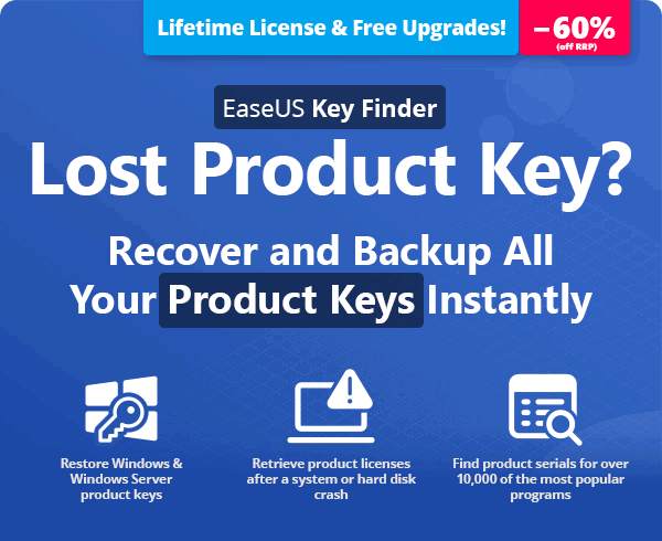 EaseUS Key Finder | Lost Product Key?
Recover and Backup All Your Product Keys Instantly
