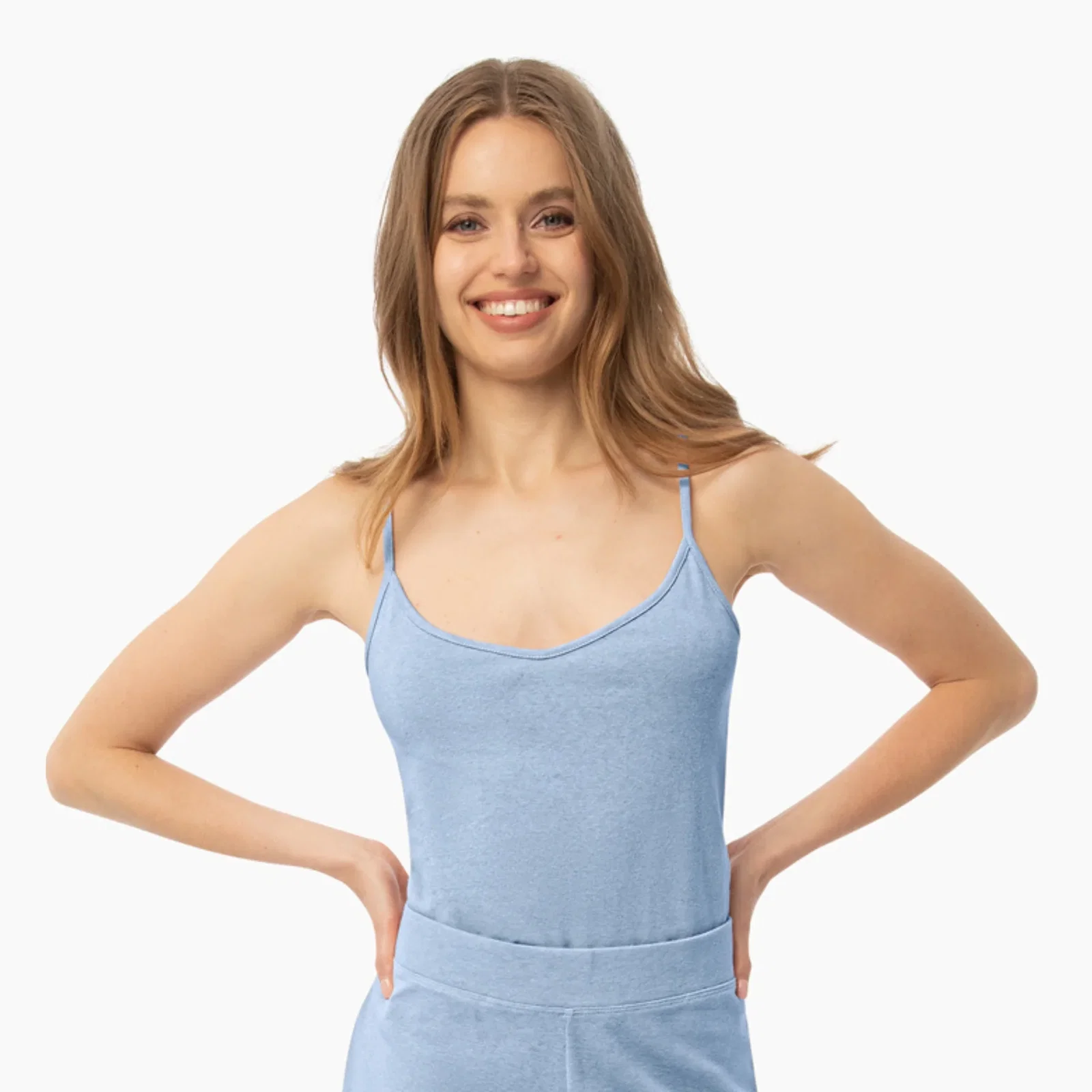 Organic Lounge Cami - Light Blue