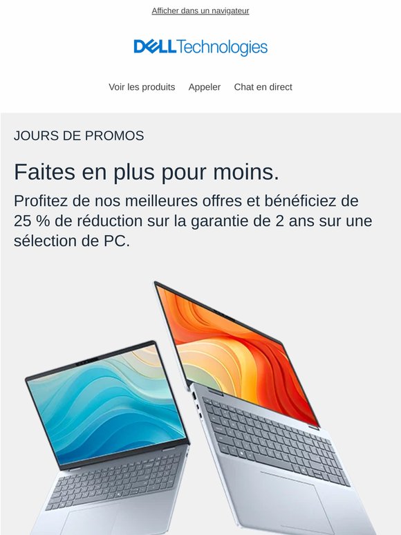 Jours de promos : profitez de nos offres sur une tech dernier cri.