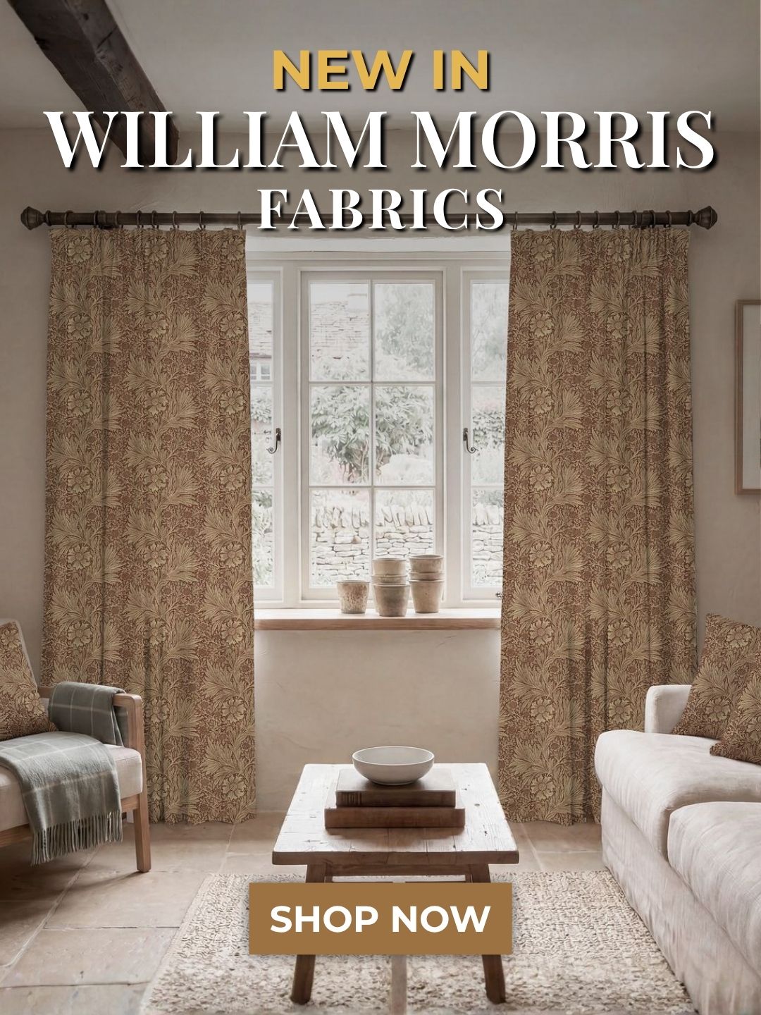 New In! William Morris Fabrics
