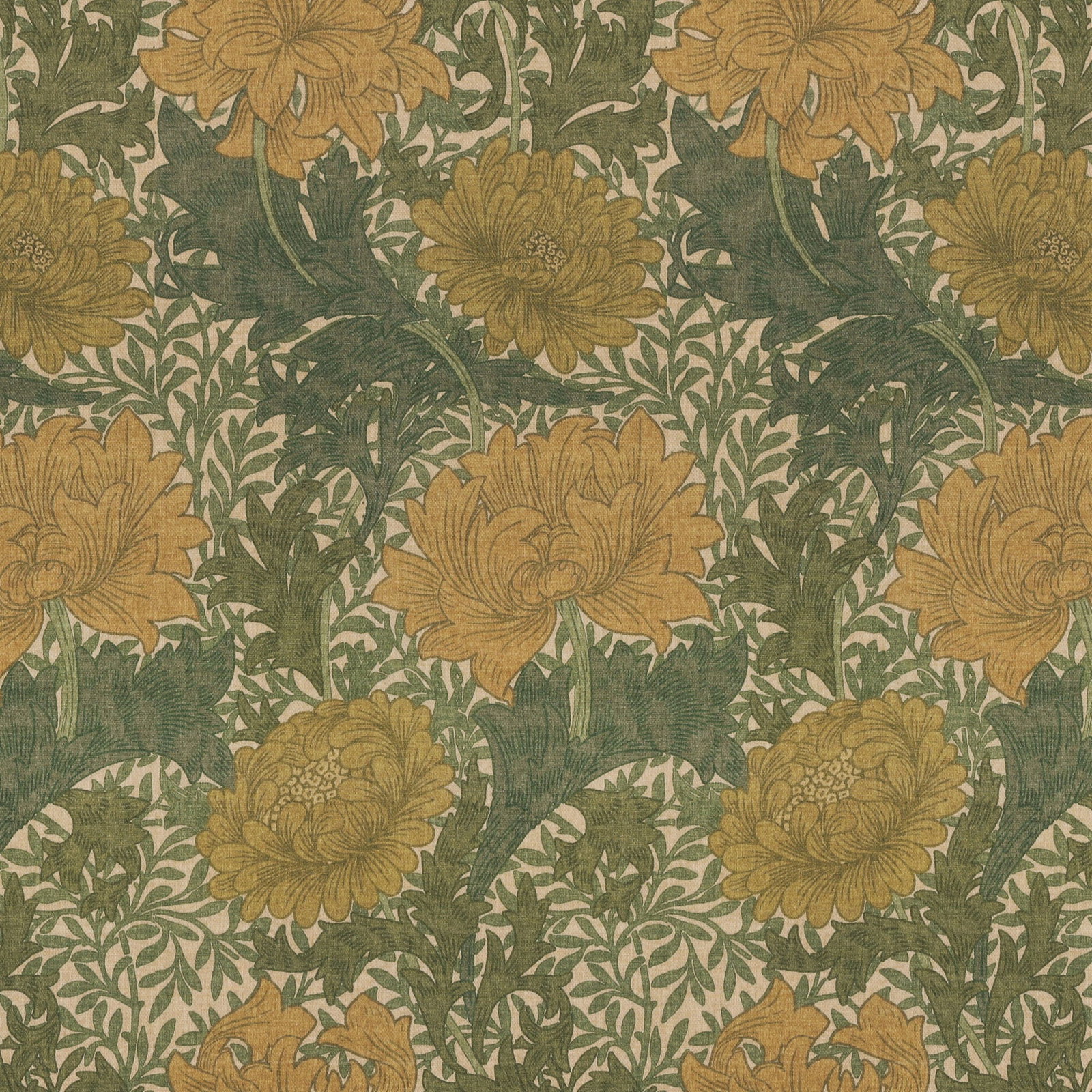 William Morris Chrysanthemum Fabric