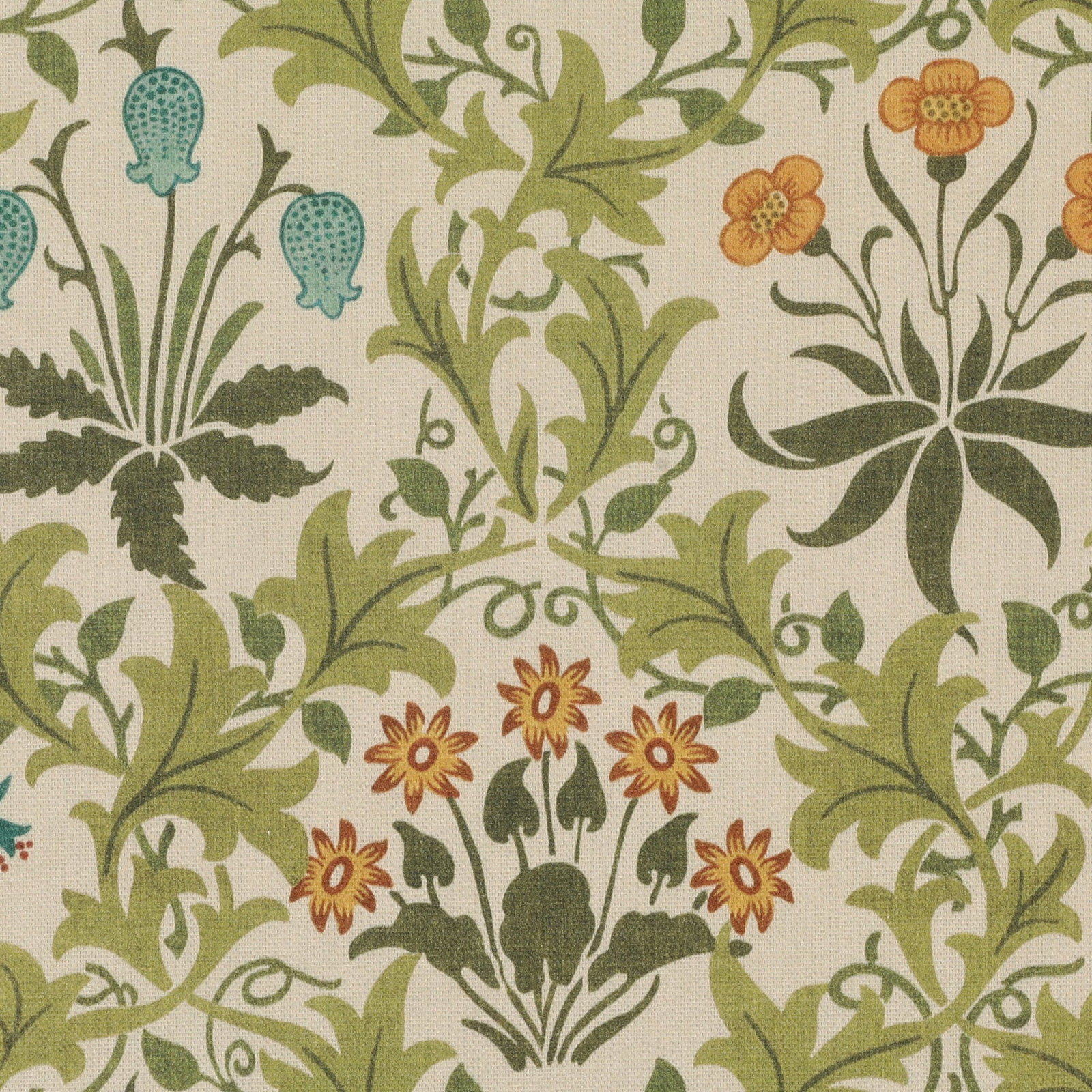 William Morris Celandine Yellow Blue