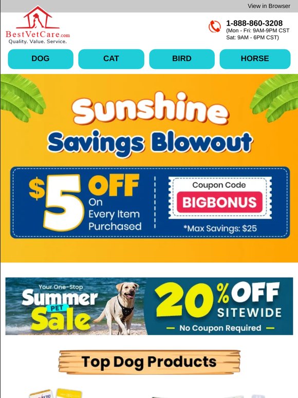 🛒 Fill Your Cart - Get $5 Off Every Item + Free Shipping*