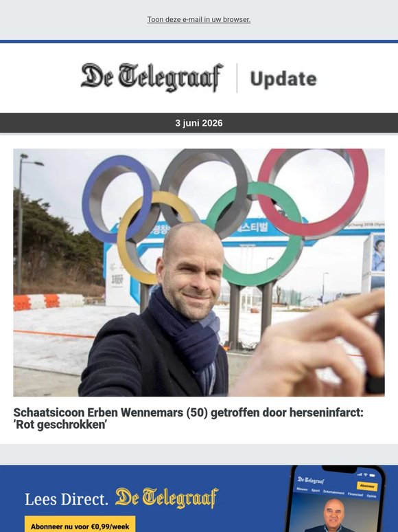 Schaatsicoon Erben Wennemars (50) getroffen door herseninfarct: ’Rot geschrokken’