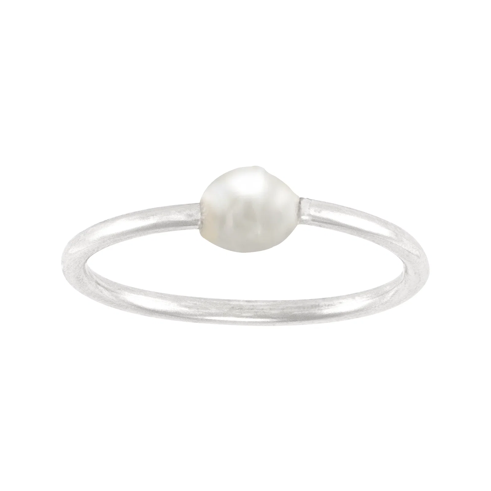 Understated Stacking Ring, Pearl