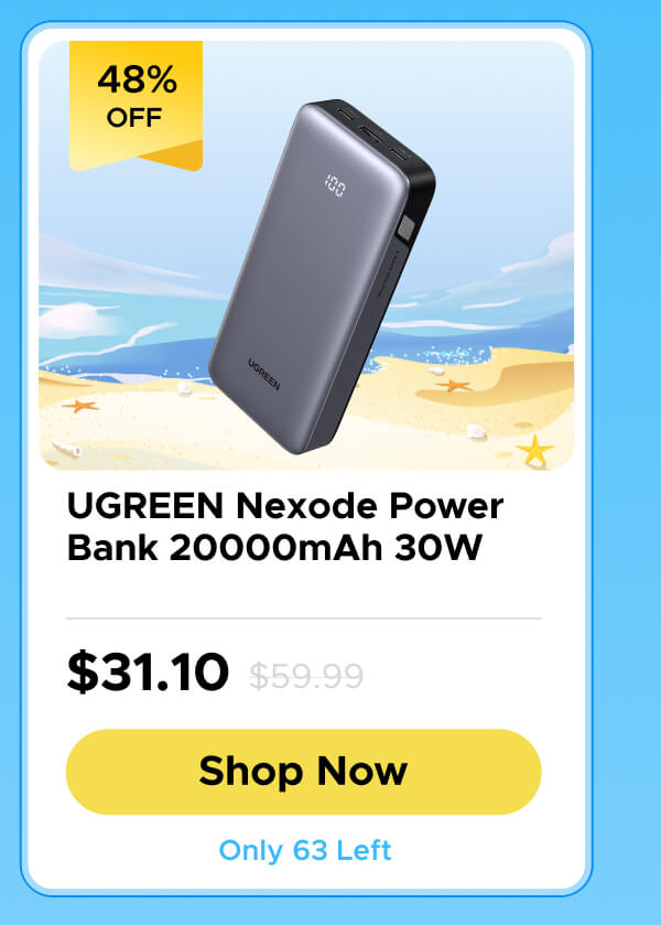 UGREEN Nexode Power Bank 20000mAh 30W