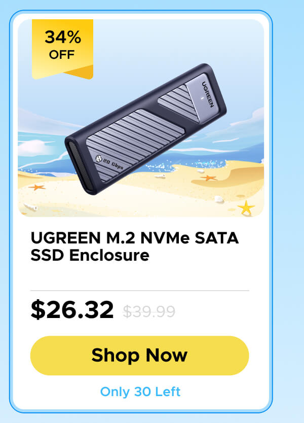 UGREEN M.2 NVMe SATA SSD Enclosure