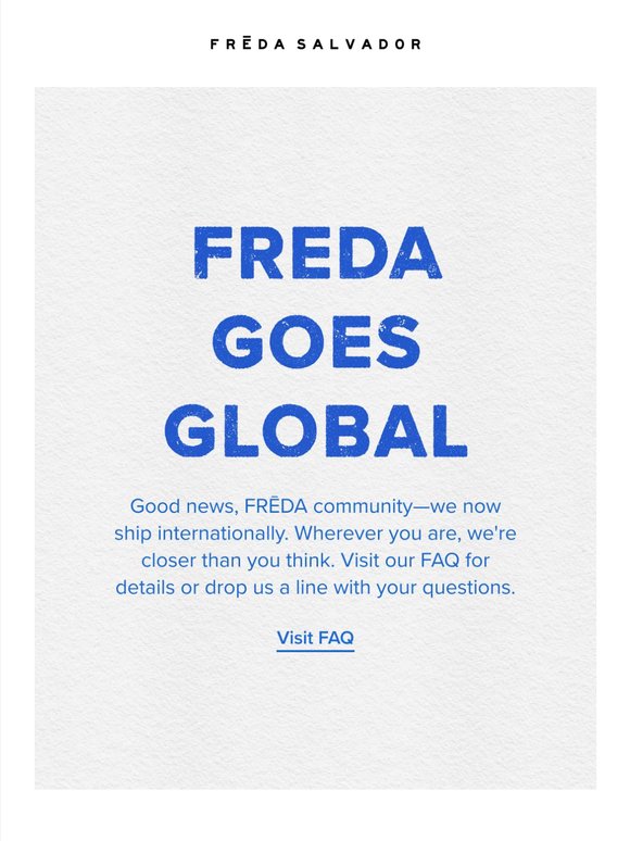 FRĒDA GOES GLOBAL 🌎