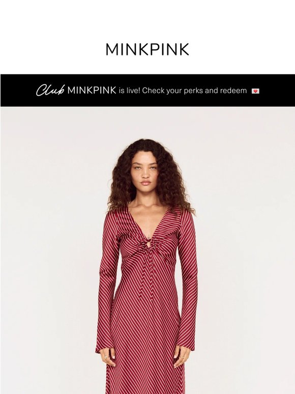 New Arrivals: The Leni Burgundy Stripe