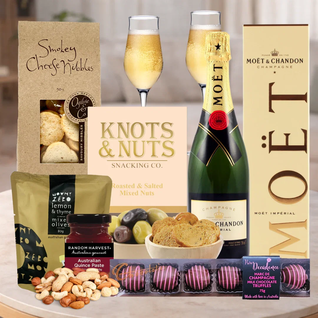 Image of Moet Champagne and Food Hamper