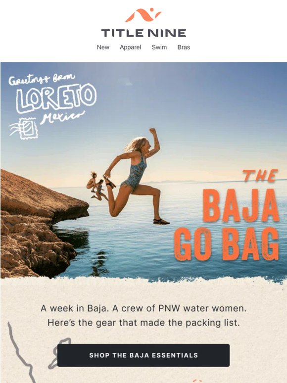 Destination: Baja. Packing list: perfected.📍