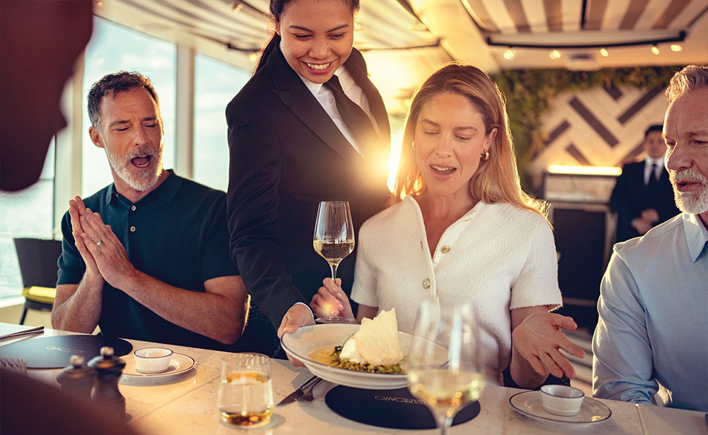 Al Fresco dining aboard Queen Anne