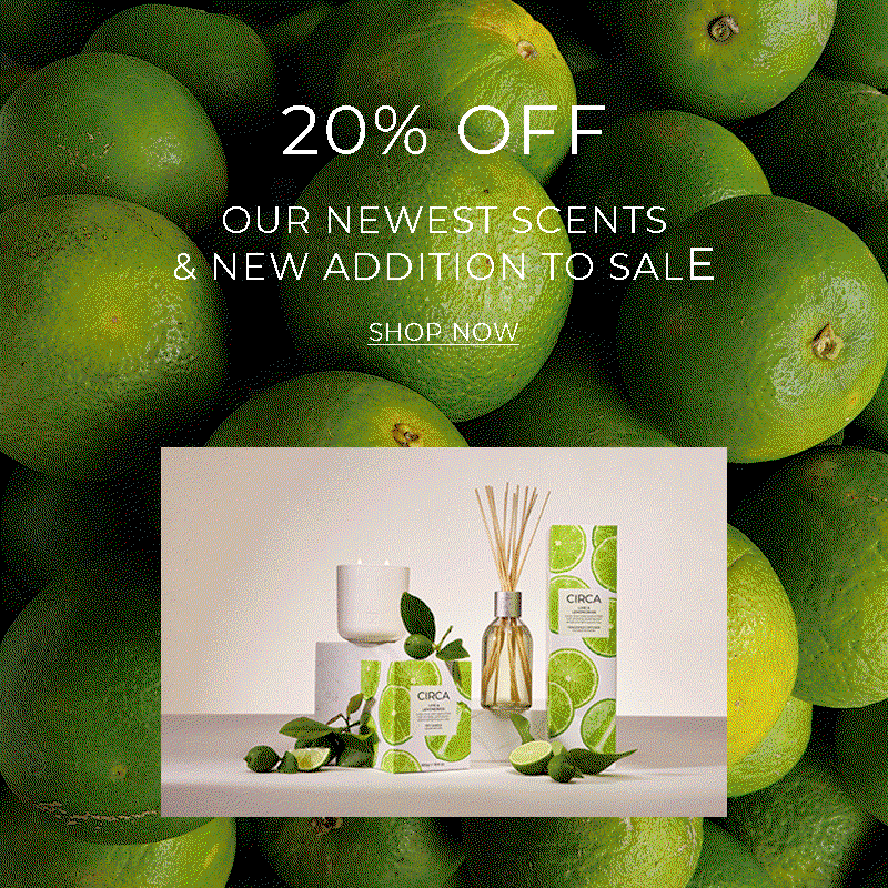 20% OFF OUR NEWEST SCENTS + NEW ADDITION TO SALE  <SHOP NOW>