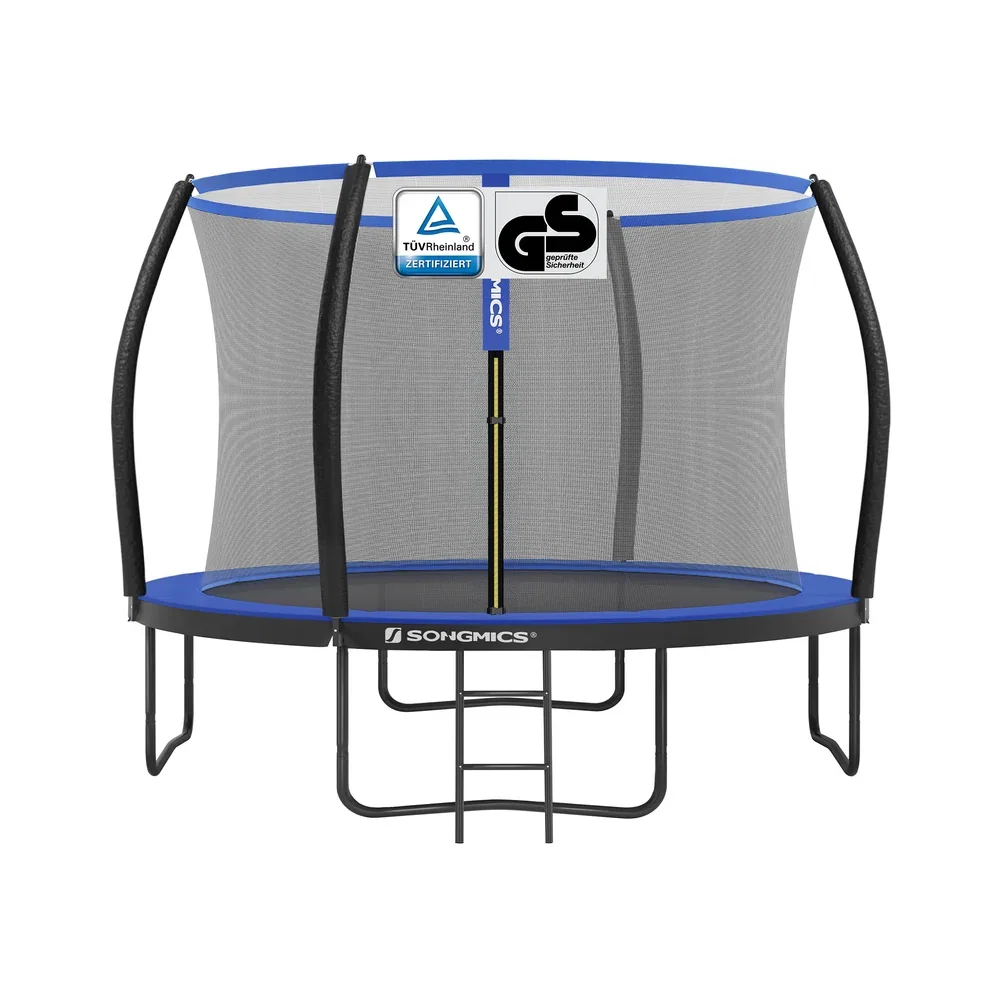 Image of rundes Gartentrampolin mit Sicherheitsnetz