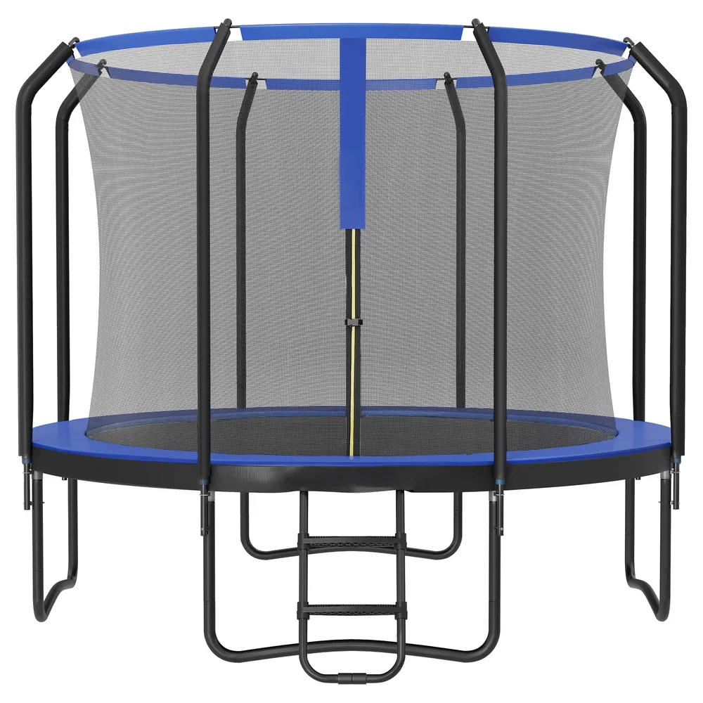 Image of Rundes Gartentrampolin mit Sicherheitsnetz