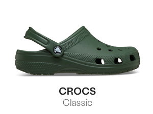 Crocs Men's Classic Clogs in Dark Green