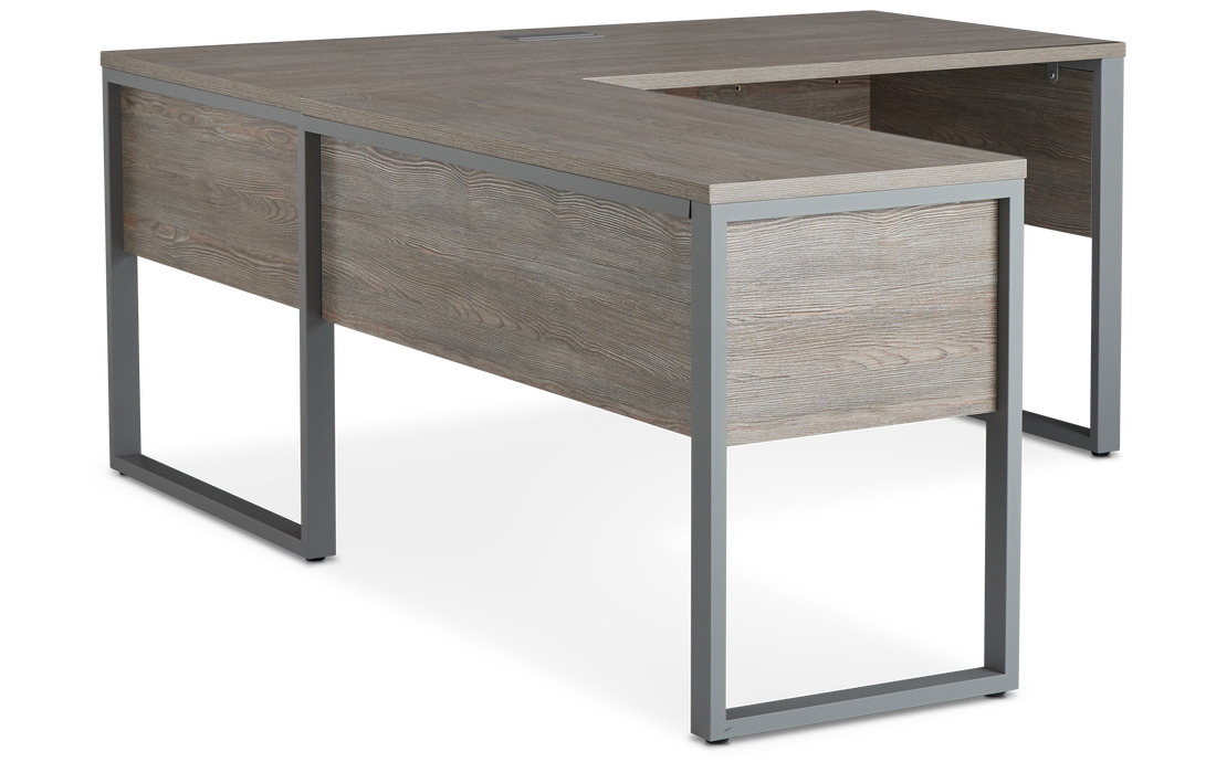 Clark Gray 47" Return Desk