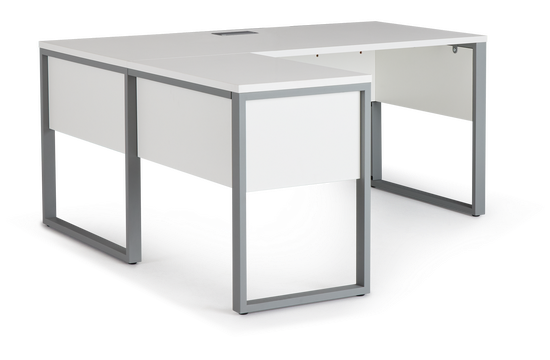 Clark White 32" Return Desk