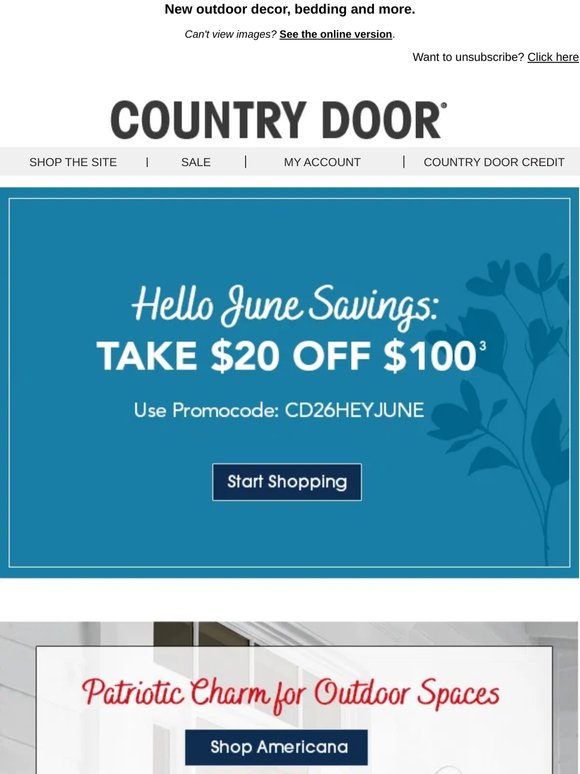 Save $20 on Fresh Summer Style Indoor & Out