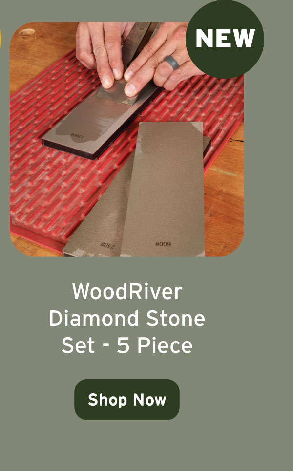 WoodRiver Diamond Stone Set - 9" x 3" - 5 Piece