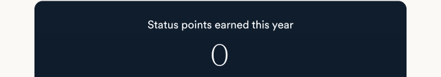 Status points earned this year