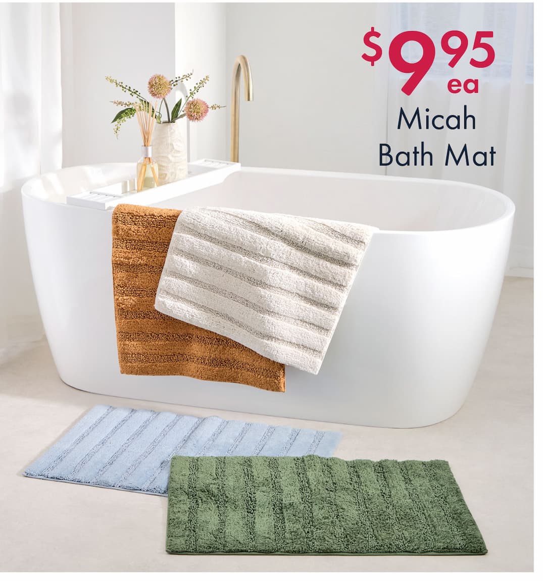Micah Striped Bath Mat