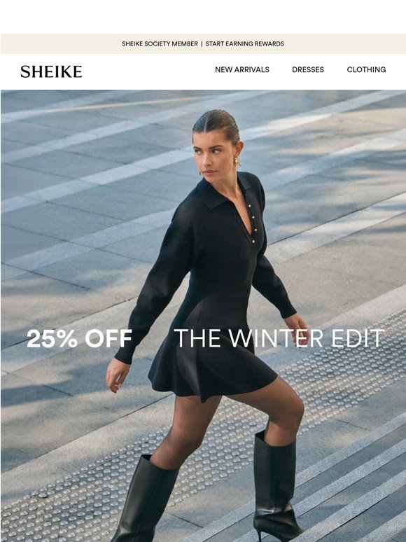Winter called. It's 25% off.
