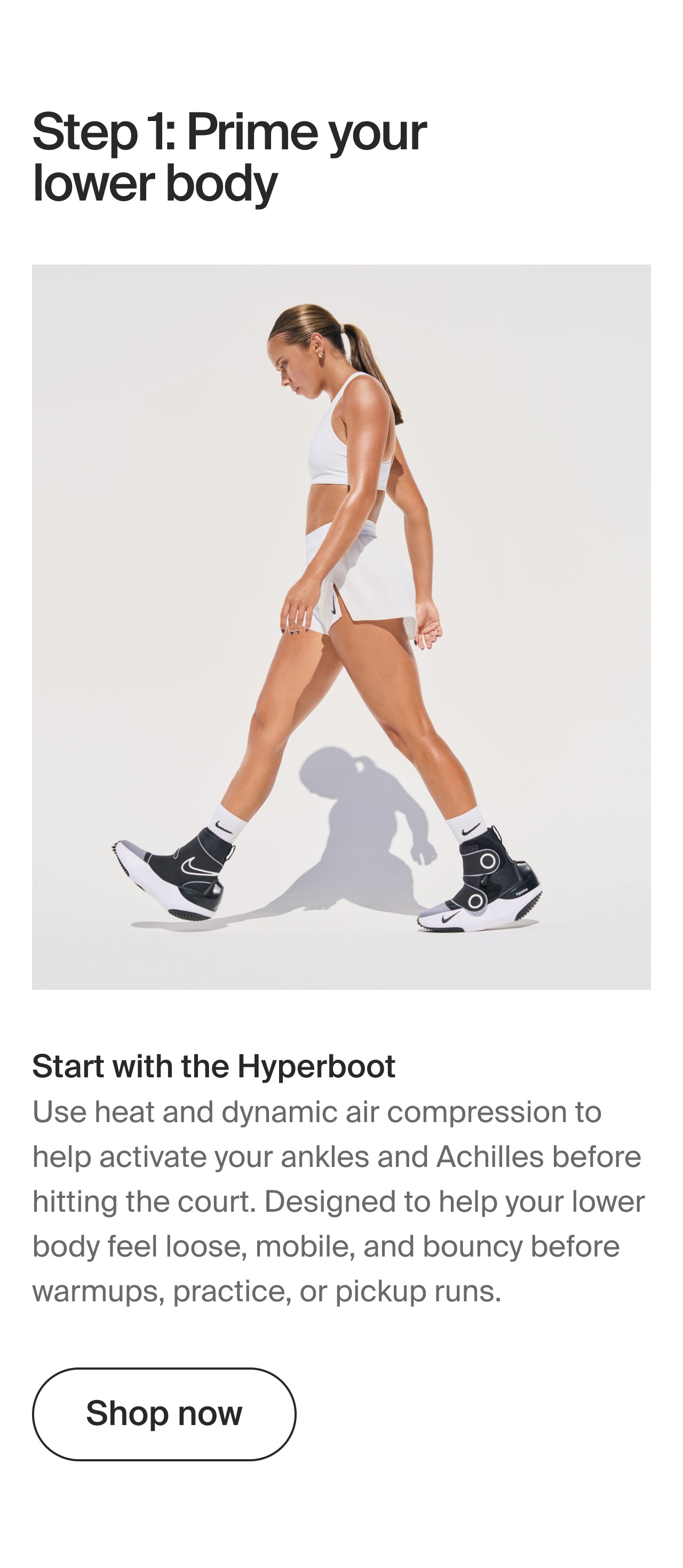 Prime your lower body