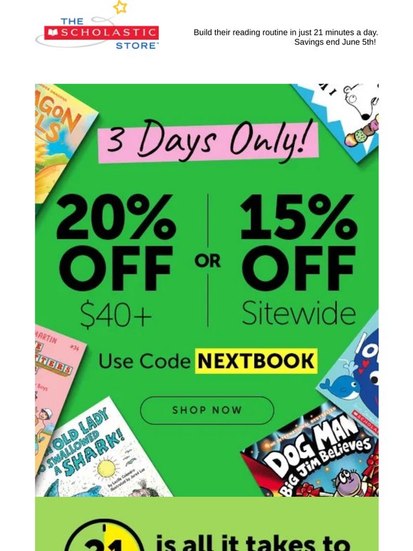 Up to 20% Off to Support Your Readers, — 📚
