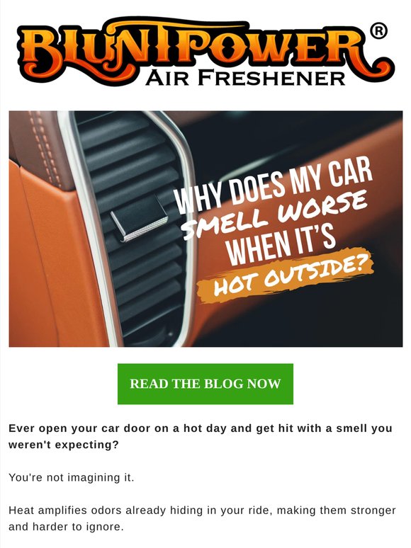 Why Does Your Car Smell Worse When It's Hot?