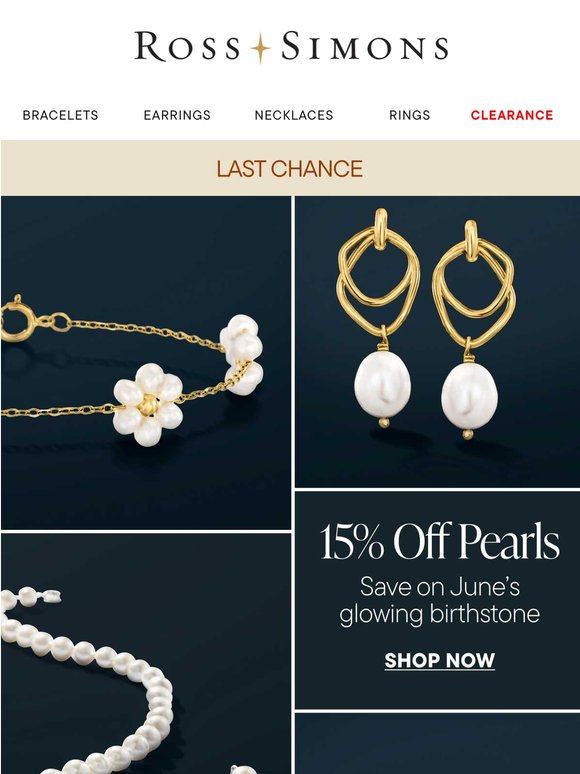 The party’s almost over: 15% off pearls ends tonight