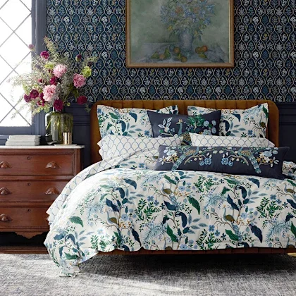 Image of Peacock Classic Smooth Sateen Duvet Cover