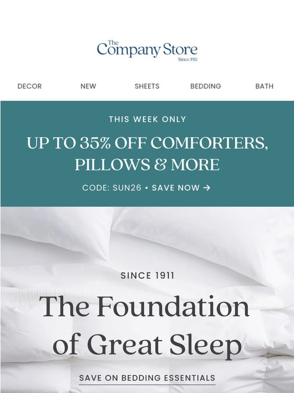 Great sleep, perfected—now on sale
