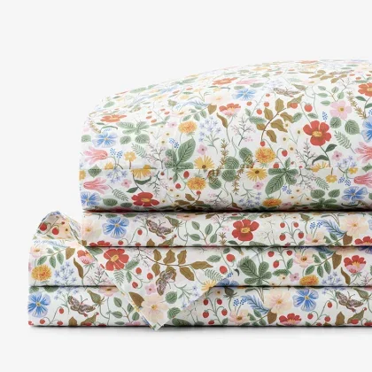 Image of Strawberry Fields Classic Cool Cotton Percale Bed Sheet Set