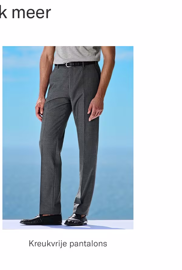 Wrinkle free trousers