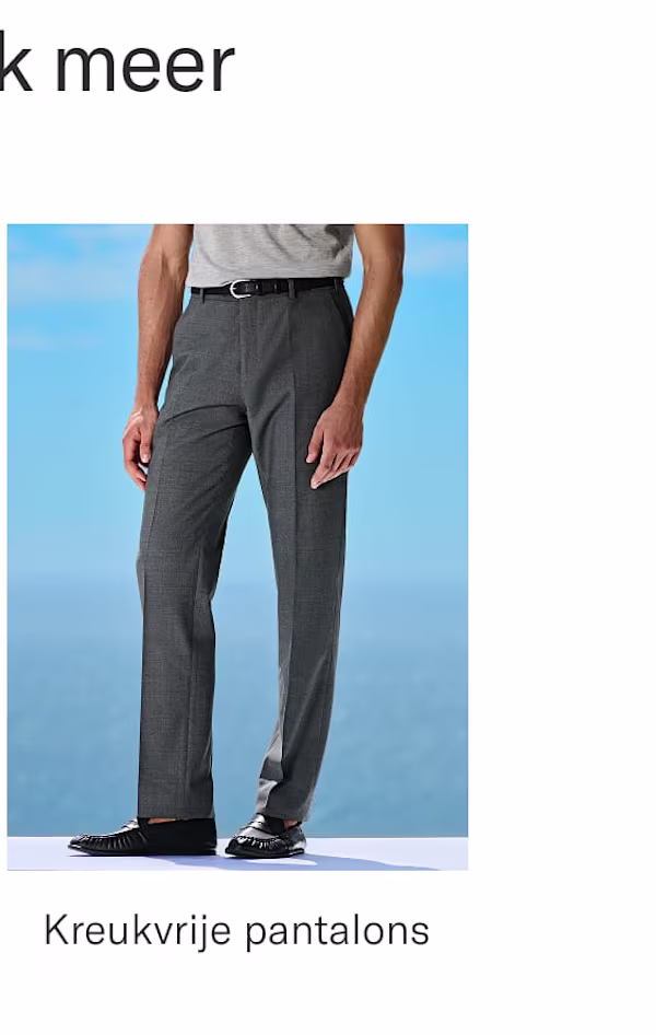 Wrinkle free trousers