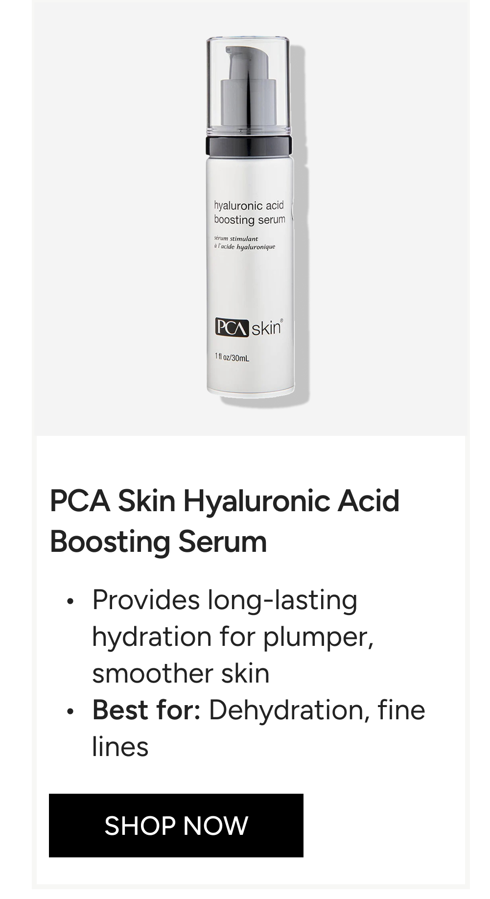 PCA Skin Hyaluronic Acid Boosting Serum