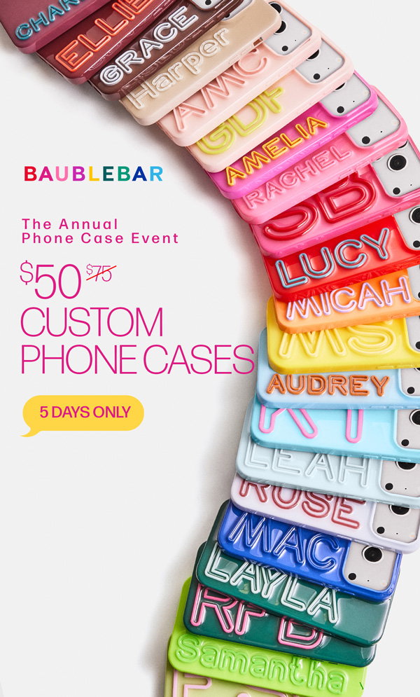 The Annual Phone Case Event. $50 Custom Phone Cases
