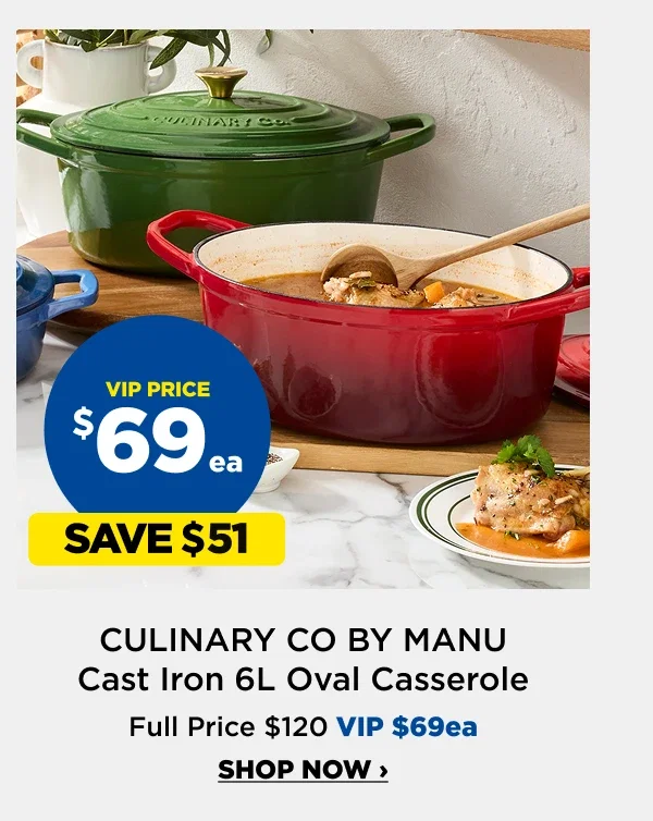 Cast Iron 6L Oval Casserole