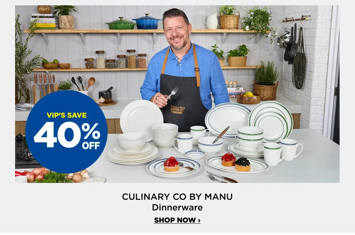 VIP 40%off Culinary Co By Manu Dinnerware