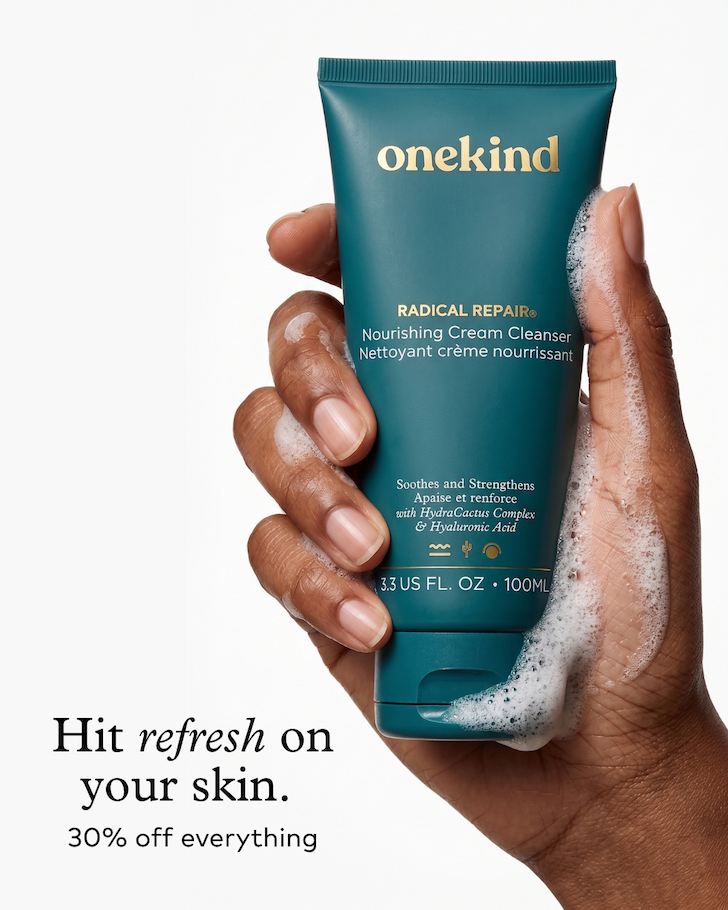Radical repair cleanser tube in hand with 30% off copy