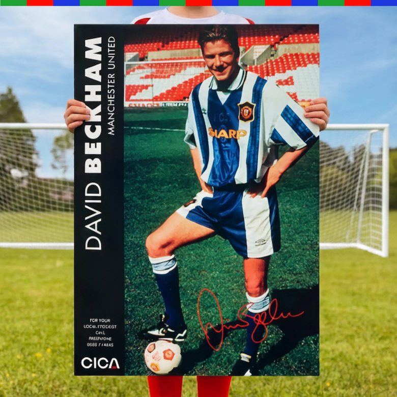 David Beckham in CICA trainers