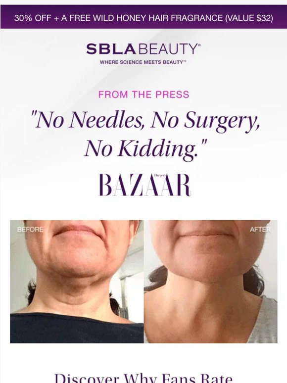 Discover SBLA's Needle-Free Neck Lift