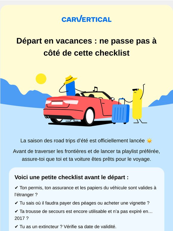 Prends la route (des vacances) ☀️