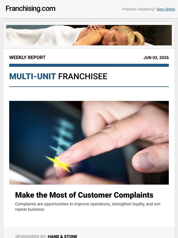 Complaints Are Opportunities